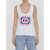 Gucci Tank Top With Gucci Print WHITE