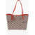 Off-White Logoed Fabric Tote Bag With Leather Trims Beige