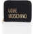 Moschino Love Faux Leather Wallet With Golden Metal Logo Black