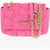 Moschino Love Solid Color Shoulder Bag With All-Over Hearts Pink