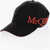 Alexander McQueen Oversized Cap With Embroidery Logo Black