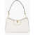 Valentino Garavani Garavani Textured Leather Vlogo Shoulder Bag With Golden Det White