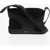 Salvatore Ferragamo Textured Leather And Fabric New Rodos Crossbody Bag With Cut Black