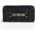 Moschino Love Quilted Faux Leather Wallet With Golden Logo Black