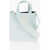 Marni Leather Museo Mini Tote Bag With Removable Shoulder Strap Light Blue