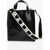 Marni Leather Museo Mini Tote Bag With Removable Shoulder Strap Black