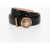 Versace Leather Belt With Golden Effect Buckle 30Mm Black