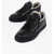 Giuseppe Zanotti Leather Low Top Sneakers With Real Fur Inner Black