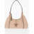 TOD'S Solid Color Leather Hobo Bag Beige