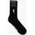 Neil Barrett Cotton Blend Long Socks With Contrasting Logo Black