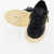 Giuseppe Zanotti Leather Augus Low-Top Sneakers With Golden Effect Sole Black