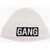 Neil Barrett Solid Color Gang Beanie With Contrasting Detail White