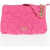 Moschino Love Solid Color Shoulder Bag With All-Over Hearts Pink