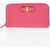 Salvatore Ferragamo Textured Leather Wallet With Bow Pink