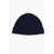 Neil Barrett Solid Color Wool Plain Beanie Blue