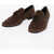 Giuseppe Zanotti Suede Leather Kiltie Loafers Brown