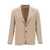 Tagliatore Tagliatore Single-Breasted Cashmere Blazer Beige