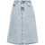 TOTÊME TOTEME Organi Cotton Denim Midi Skirt CLEAR BLUE