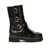 NINALILOU Ninalilou "Raffa" Biker Ankle Boots Black