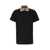 Burberry Burberry Check Collar Cotton Polo Shirt Black