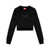 Diesel Diesel Cut-Out Logo Cropped Sweatshirt Black