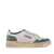 AUTRY Autry Medalist Low Super Vintage White Leather And Suede Beige And Green Sneakers BEIGE, WHITE, GREEN