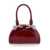 Self-Portrait Bordeaux Mini Handbag With Bows In Patent Leather Woman Red