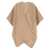 Fendi Fendi Fendi Roma Wool And Cashmere Blend Cape Beige