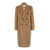 Dolce & Gabbana Beige Double-Breasted Coat With Peak Revers In Wool Blend Man Beige