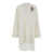 Brunello Cucinelli White Short Dress With Beaded Decoration In Cashmere Woman WHITE