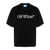 Off-White Off-White Black Cotton T-Shirt With White Front Printed Logo. Multicolor