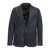 Tagliatore Tagliatore Single-Breasted Suede Blazer BLUE