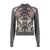 ETRO Etro Wool And Cashmere Blend Sweater With Paisley Print GRAY