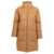 Max Mara 'Dante' reversible long down jacket Beige