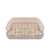 THEMOIRè THEMOIRè BIOS WEAVED VEGAN ALMOND CLUTCH Beige