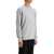 MAISON KITSUNÉ 'Fox Head Patch Sweatshirt With LIGHT GREY MELANGE