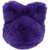 Acne Studios Fluffy Bow Eco-Fur Hat PURPLE