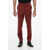 AllSaints Thirty Two Wool Blend Pants With Hidden Closure Red