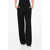 Dolce & Gabbana Virgin Wool Palazzo Pants With Front Pleat Black