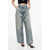 Palm Angels Light-Washed Wide-Leg Denims Blue