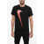 Comme des Garçons Nike X Cdg Crew Neck Cotton T-Shirt With Glittered Logo Black