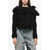 Y's by Yohji Yamamoto Wool Cropped Coat With Shawl Neckline Black