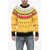 Moncler Grenoble Crew Neck Wool Blend Pullover With Fairisle Motif Yellow