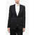 Dolce & Gabbana Single-Breasted Jacquard Blazer With Peak Lapel Black