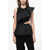 Alexander McQueen Asymmetric Top With Ruffles Black