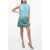 Lanvin Brushed Cotton Sleeveless Dress With Gradient Effect Light Blue