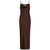 ROTATE Birger Christensen Rotate Birger Christensen Recycled Fabric Dress With Lace BROWN