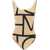 TOTÊME TOTEME Monogram Swimsuit Beige