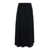 Allude Black Flared Long Skirt In Wool And Cashmere Woman Black