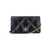 Tory Burch Tory Burch Kira Diamond Qilt Pavé Logo Chain Wallet Black